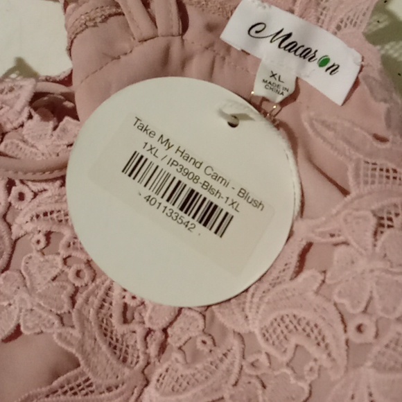 Macaron- Take My Hand Cami - (Blush) 1XL - Picture 3 of 3